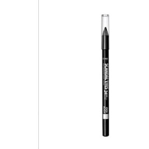 rimmel london scandaleyes waterproof kohl kajal pencil eyeliner 01 black 1.3g 176.8